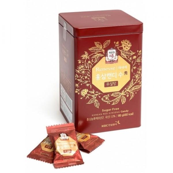 Kẹo Hồng Sâm Renesse (không đường) hộp thiếc 180g – KGC