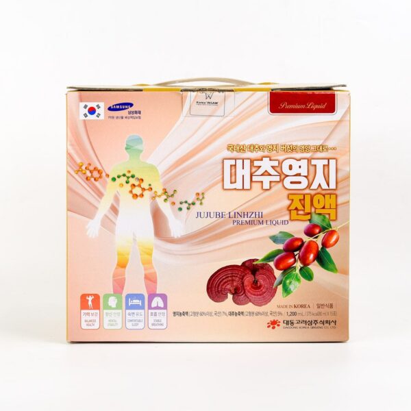 Chiết xuất linh chi táo đỏ hộp 30 gói 80ml – DAEDONG