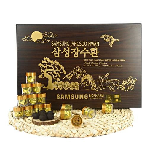 An cung trầm hương JangSoo Hwan hộp gỗ 60 viên – SAMSUNG